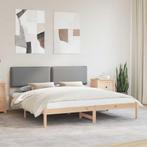 vidaXL Bedframe met Gevoerde Hoofdbord Lichtgrijs 180 x 200, Huis en Inrichting, Slaapkamer | Bedden, Verzenden, Nieuw