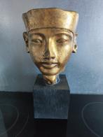 Hoofd van een figuur - Ramses - Hout, Gilded, Antiek en Kunst