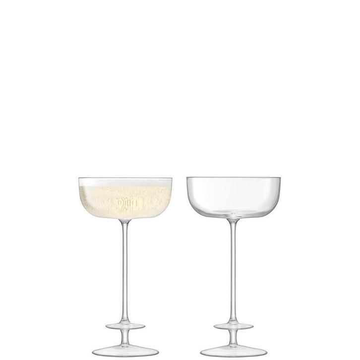 Set van 2 champagneglazen Theatre | L.S.A., Verzamelen, Glas en Drinkglazen, Nieuw, Verzenden