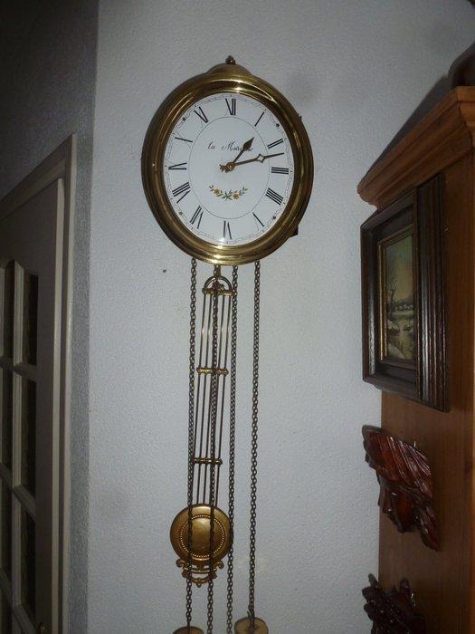 Pendule à balancier - Cuivre, Émail - 1970-1980, Antiek en Kunst, Antiek | Klokken