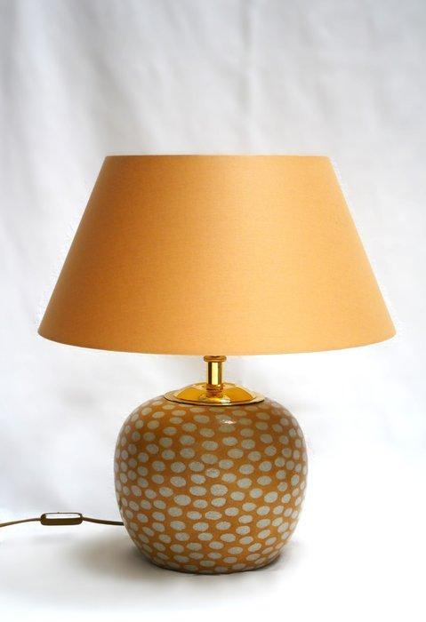 Lamp - Messing, Porselein - gemaakt in Duitsland, Antiek en Kunst, Kunst | Designobjecten