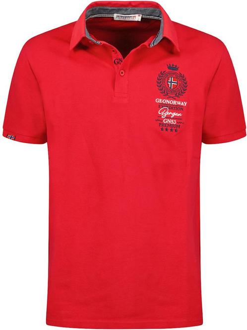Geographical Norway Heren Expedition Polo Kauri Rood, Vêtements | Hommes, T-shirts, Envoi