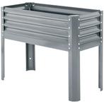TRUUSK Verhoogde Plantenbak van Staal 100 x 45 x 80 cm - Voo, Verzenden, Nieuw