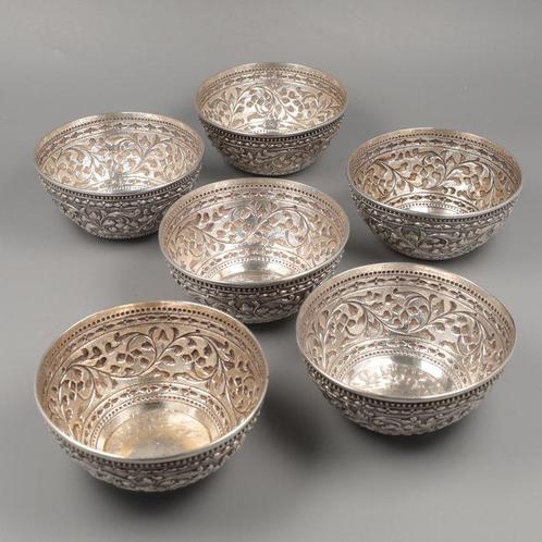 Vingerkom - Kom (6) - .900 zilver, Antiek en Kunst, Antiek | Zilver en Goud