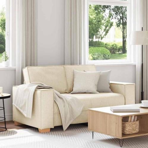 vidaXL 2-zitsbank Linnen 120 cm, Huis en Inrichting, Zetels | Zetels, Nieuw, Verzenden