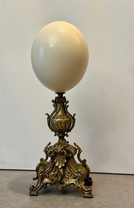 Decoratief ornament - Frankrijk - Ei struisvogelei, Antiek en Kunst, Antiek | Overige Antiek