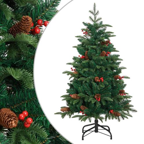 vidaXL Kunstkerstboom met scharnieren dennenappels en bessen, Diversen, Kerst, Nieuw, Verzenden