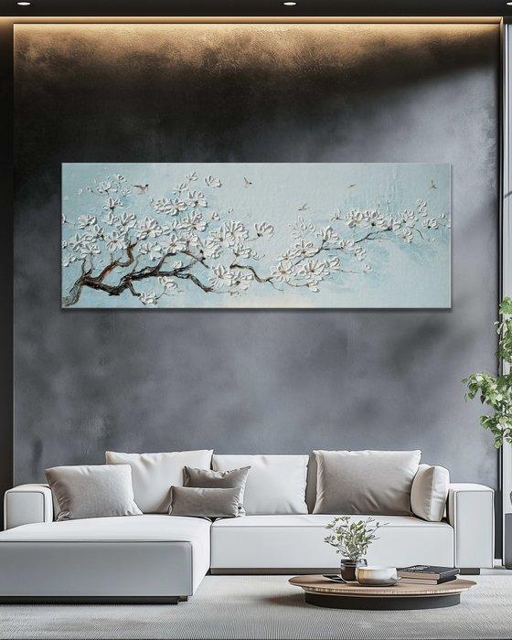 Clelia - Alabaster Blossom Flight, Antiquités & Art, Art | Peinture | Moderne