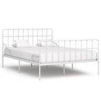 vidaXL Bedframe met lattenbodem metaal wit 120x200 cm, Verzenden, Nieuw