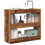 vidaXL Boekenkast/kamerscherm 80x30x72 cm oud houtkleurig, Huis en Inrichting, Verzenden, Nieuw