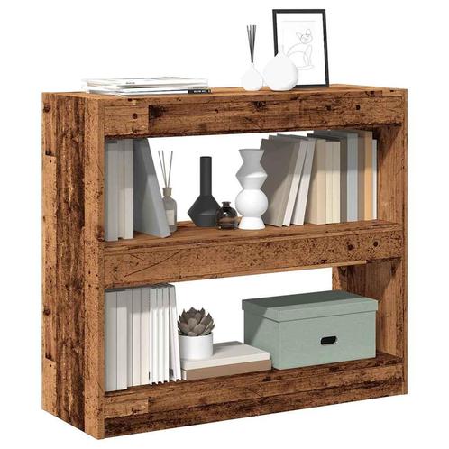 vidaXL Boekenkast/kamerscherm 80x30x72 cm oud houtkleurig, Huis en Inrichting, Kasten | Boekenkasten, Nieuw, Verzenden