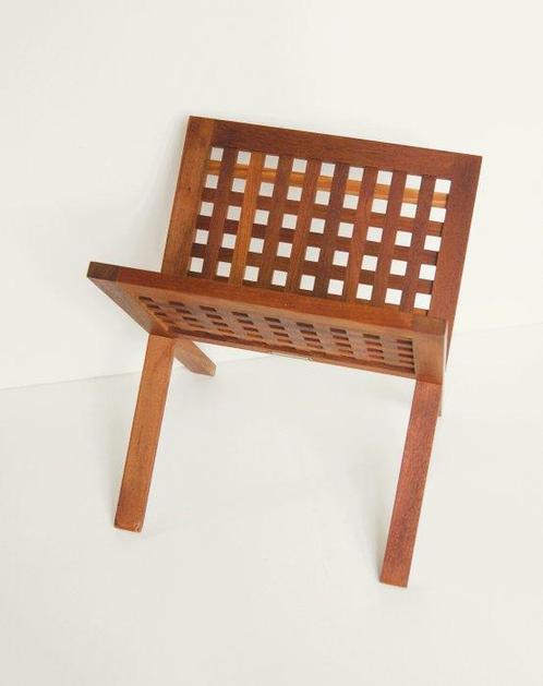 Trip Trap - Porte-revues - Bois de teck, Antiek en Kunst, Antiek | Meubels | Stoelen en Sofa's