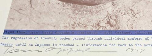 Dennis Oppenheim (1938 - 2011) - Identity Transfer, Antiek en Kunst, Antiek | Overige Antiek