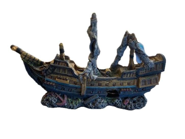 Scheepswrak de gezonken galjoen OS-0011 - aquarium decoratie, Dieren en Toebehoren, Vissen | Aquaria en Toebehoren, Sierelement