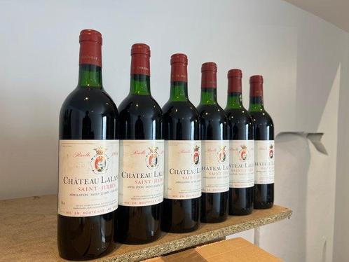 1986 Chateau Lalande - Saint-Julien - 6 Flessen (0.75 liter), Verzamelen, Wijnen