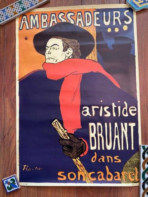 Henri de Toulouse Lautrec - Ambassadeurs. Aristide Bruant, Antiek en Kunst, Kunst | Tekeningen en Fotografie