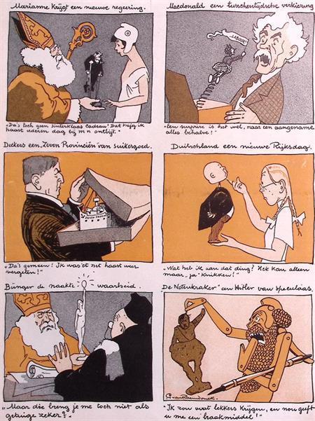 Spotprent over mensen die krijgen wat ze niet willen, Antiek en Kunst, Kunst | Litho's en Zeefdrukken, Verzenden