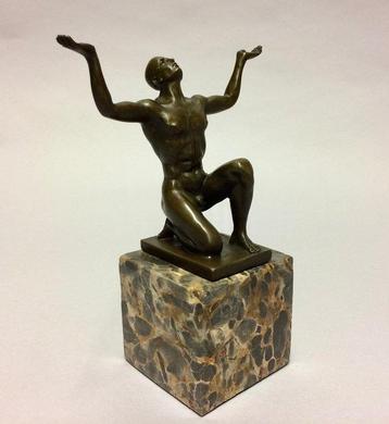 sculptuur, Adonis - 17 cm - Brons