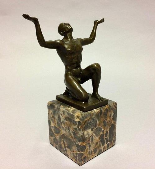sculptuur, Adonis - 17 cm - Brons, Antiek en Kunst, Curiosa en Brocante