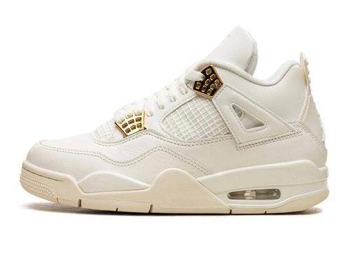 Air Jordan 4 Retro Metallic Gold - Maat 40.5 EU, Kleding | Heren, Schoenen, Ophalen of Verzenden