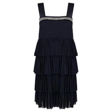 Twinset • donkerblauwe jurk met laagjes • 34 (IT40) beschikbaar voor biedingen