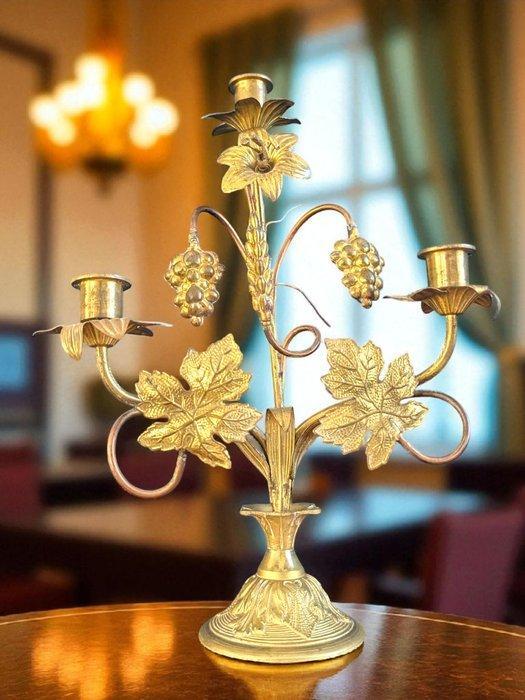 Kandelaar - Messing - Italië Oogst Candelabra, Antiek en Kunst, Antiek | Boeken en Manuscripten