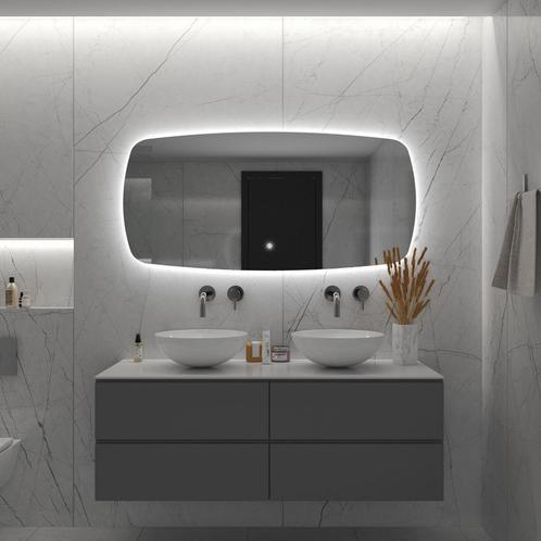 Badkamerspiegel BWS Torea Deens Ovaal Horizontaal LED (Alle, Doe-het-zelf en Bouw, Sanitair, Bad, Nieuw, Ophalen of Verzenden