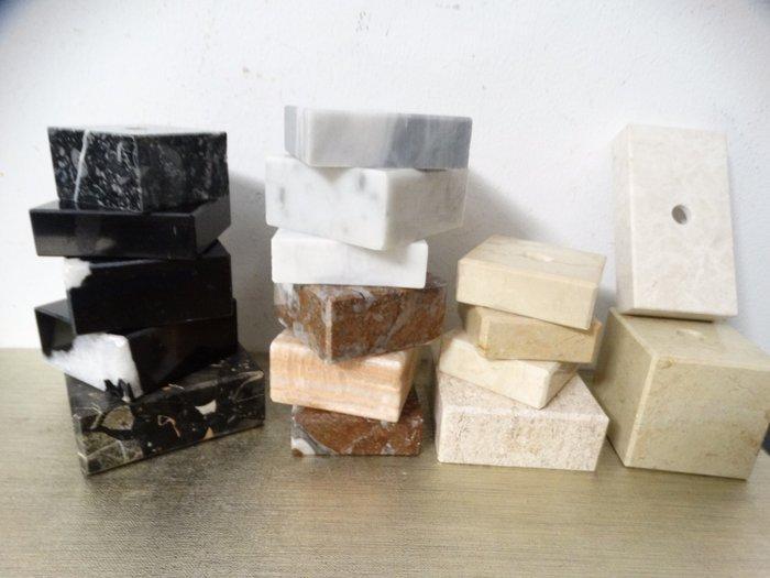 Onderzetter (17) - marmer/ travertin, Antiek en Kunst, Curiosa en Brocante