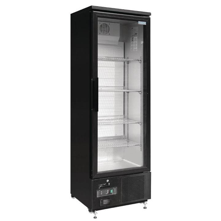 Koelkast | 307L | Zwart | +2°C/+8°C | Geventileerd | 0.3kW, Zakelijke goederen, Horeca | Keukenapparatuur, Nieuw in verpakking