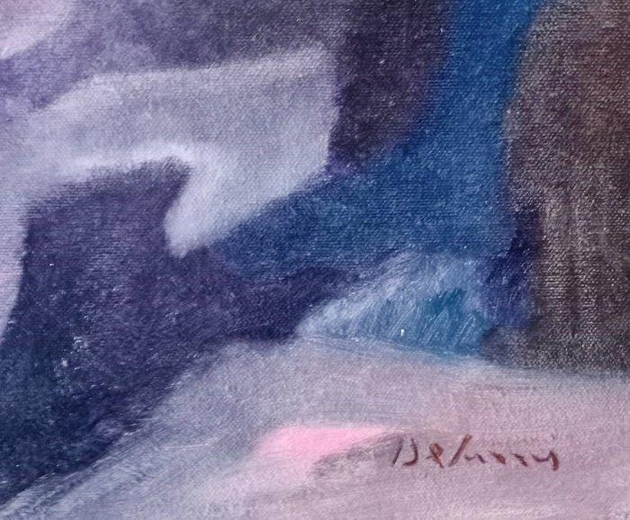 Adolfo De Turris (1952) - Colloquio serale, Antiquités & Art, Art | Peinture | Moderne