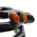 Vintage barnsteen manchetknopen - echte Baltische barnsteen, Verzamelen, Mineralen en Fossielen