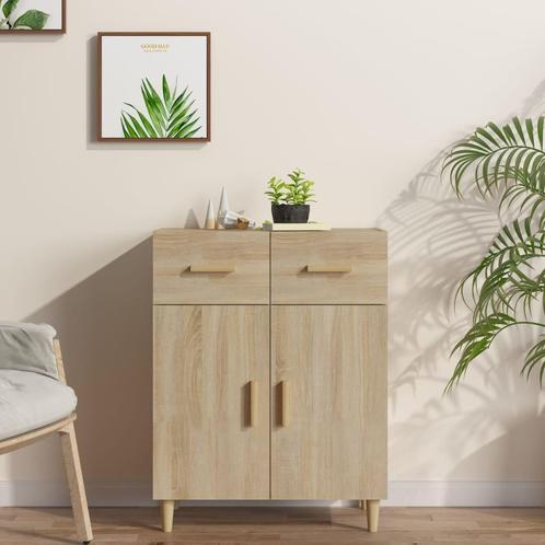 vidaXL Dressoir 69,5x34x89 cm bewerkt hout sonoma, Huis en Inrichting, Kasten | Dressoirs, Nieuw, Verzenden