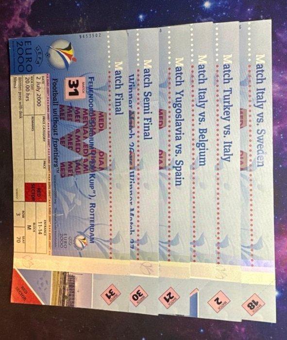 Voetbal Europees kampioenschap - 2000 - Kaartje, Verzamelen, Overige Verzamelen