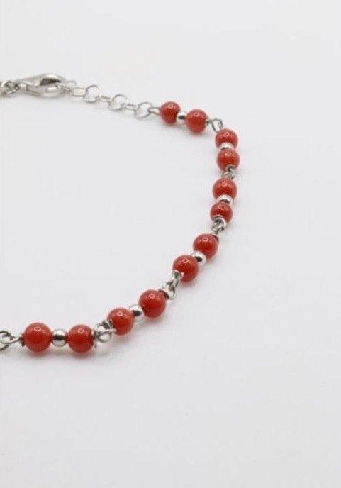 Corail - Argent - Bracelet, Antiquités & Art, Curiosités & Brocante