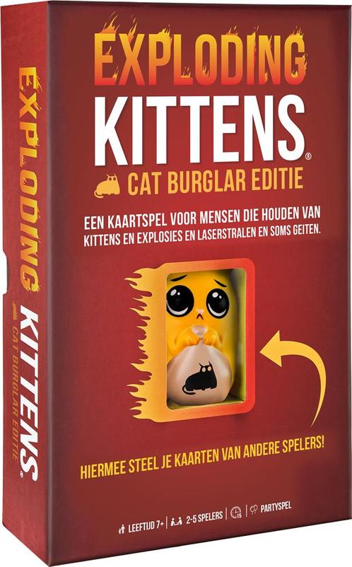 Exploding Kittens Cat Burglar Editie Kaartspel, Hobby en Vrije tijd, Gezelschapsspellen | Kaartspellen, Ophalen of Verzenden