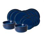 2dekans | Ardtime 18-piece flat and soup plate service BLUE, Huis en Inrichting, Ophalen of Verzenden, Nieuw