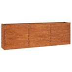 Cortenstaal Plantenbak XL 240x40x77cm | Tweede Kansje, Tuin en Terras, 100 cm of meer, Verzenden, Nieuw, Metaal