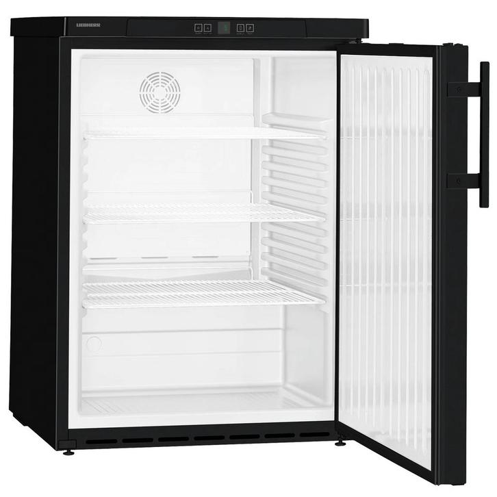 Koelkast | PREMIUM | 160L | Zwart | +1°C/+15°C | Geforceerd, Zakelijke goederen, Horeca | Keukenapparatuur, Nieuw in verpakking