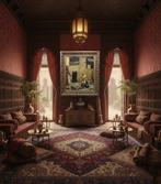 École Orientaliste (XX) - Le Marchand à Tapis