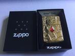 Zippo - Zippo 2022 Lucky Cat in Brass Armorcase uitvoering -, Nieuw