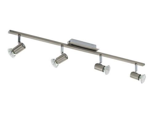 Veiling - EGLO Rottelo LED spot 4lichts satinnickel/ch, Huis en Inrichting, Lampen | Spots