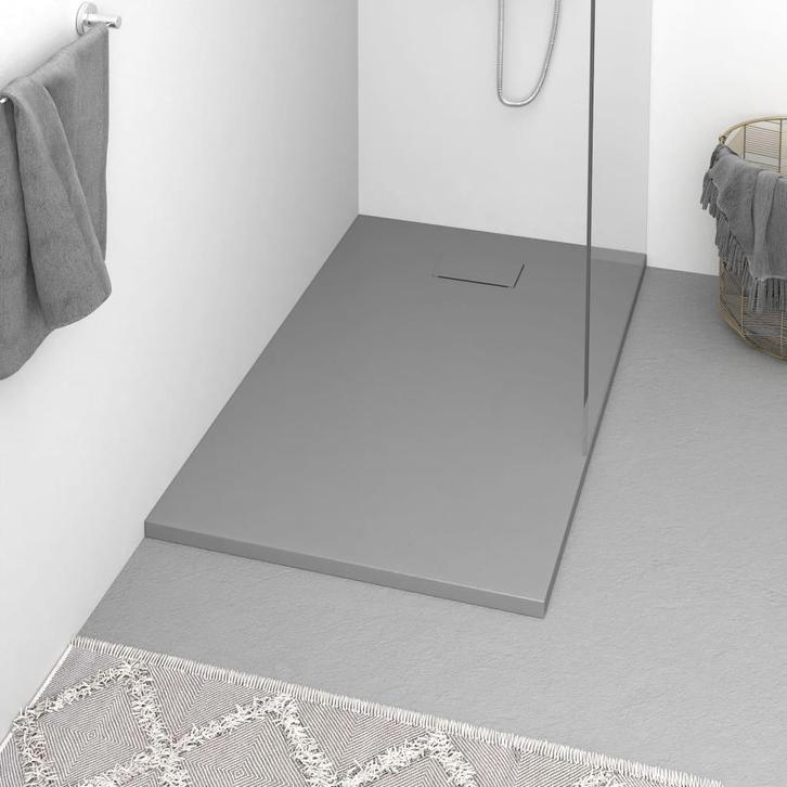 vidaXL Douchebak 120x70 cm SMC grijs, Doe-het-zelf en Bouw, Sanitair, Nieuw, Verzenden