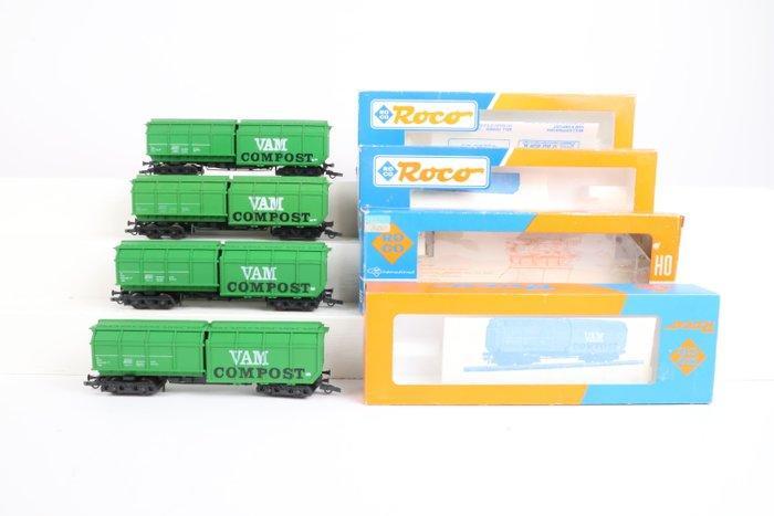 Roco H0 - 4368, 46226 - Modeltrein goederenwagon (4) - VAM, Hobby en Vrije tijd, Modeltreinen | H0