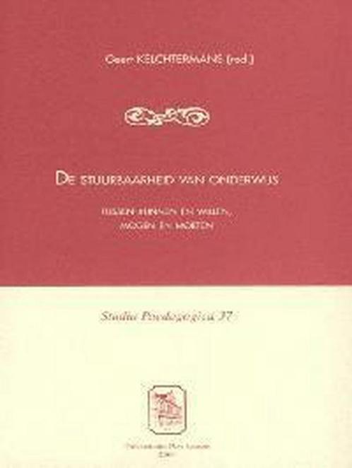 De stuurbaarheid van onderwijs / Studia Paedagogica / 37, Boeken, Studieboeken en Cursussen, Gelezen, Verzenden