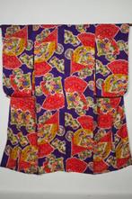 Kinsha Chirimen  kimono ANTIQUE crêpe japonaise - Soie -, Antiek en Kunst