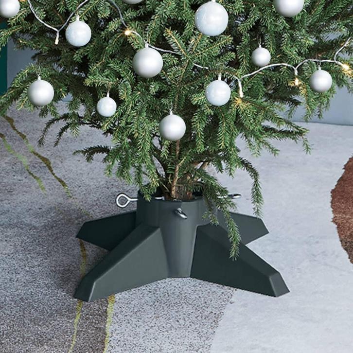 vidaXL Kerstboomstandaard 55,5x55,5x15 cm groen, Diversen, Kerst, Nieuw, Verzenden