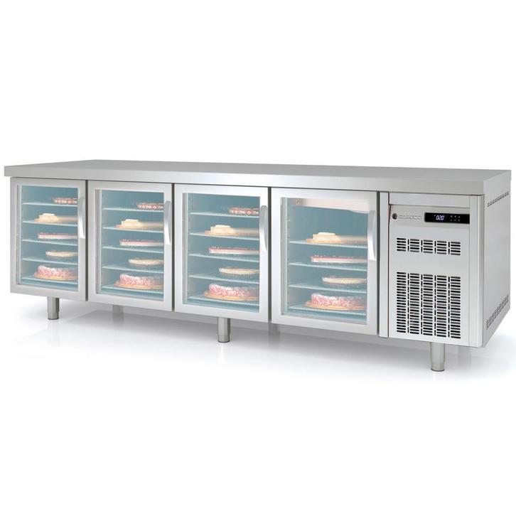 Bakkerij Koelwerkbank | 800 RANGE | 761L | 4 Glasdeuren, Zakelijke goederen, Horeca | Keukenapparatuur, Nieuw in verpakking, Verzenden