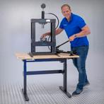 Datona Werkplaatspers 10 ton + Perspennen - Datona - Zwart, Ophalen of Verzenden, Nieuw
