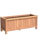 Hardhouten plantenbak Valencia 150x50x60cm - Met bodem, Tuin en Terras, Bloembakken en Plantenbakken, 100 cm of meer, Nieuw, 60 cm of meer