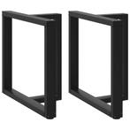 vidaXL Eettafelpoten 2 st T-vormig 80x35x(72-73) cm staal, Huis en Inrichting, Tafelonderdelen, Verzenden, Nieuw